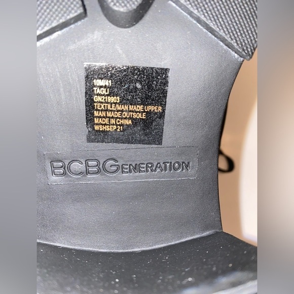 BCBGeneration Faux Fur Chunky Heeled Ankle Boots ‎ Women 10M/41Hiking Trail NEW - Picture 9 of 10